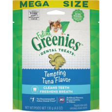 Greenies Feline Dental Treats - Tuna Flavor吞拿魚味潔牙粒 4.6oz X 6 包